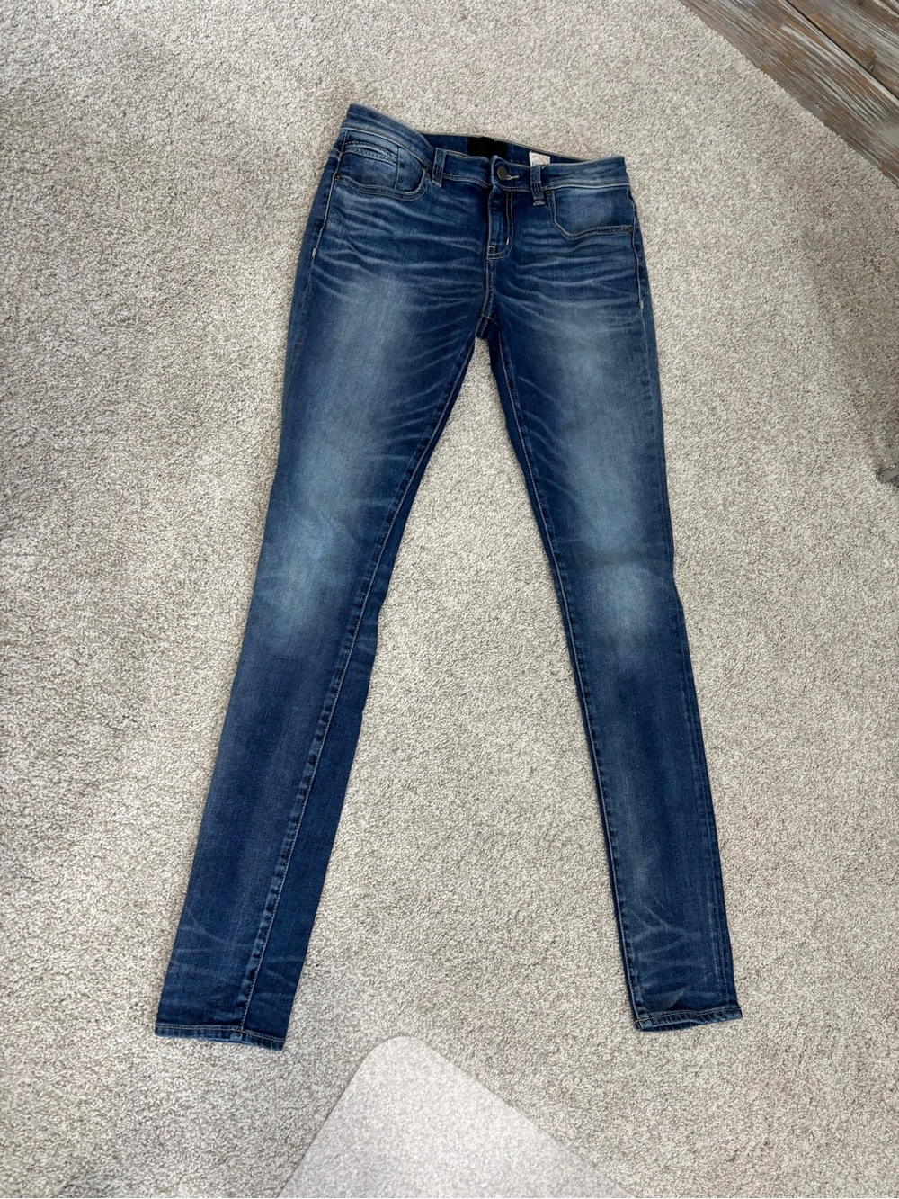 Buckle Blue Skinny Jeans Italian Premium Denim Sleek Cotton Women
